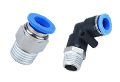Pneumatic Fitting, Air Fitting, Push-In Fitting with BSPT or NPT Thread